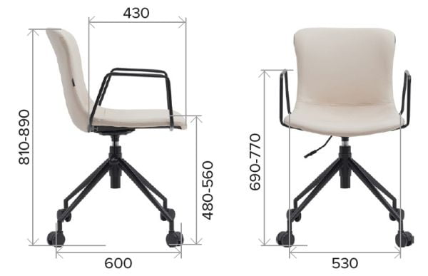 Операторское кресло Everprof Expo Экокожа Бежевый_6