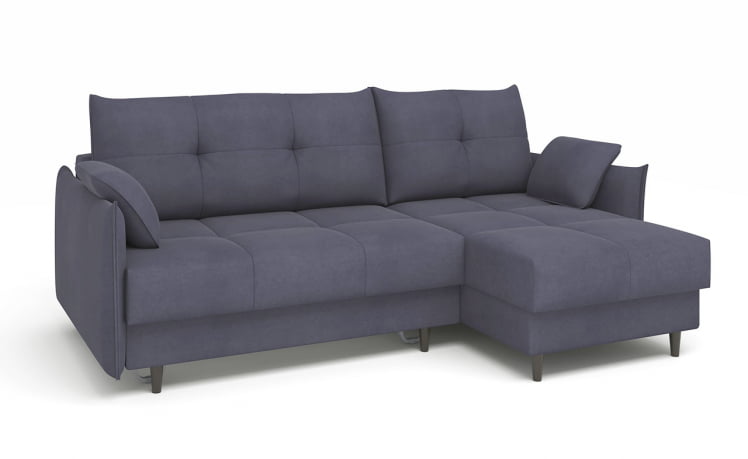 Диван Каролина  угловой универсальный ткань Lamb slate (1600*2260*930) Синий, 2106399/51841/7_0