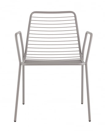 Стул Дели с подлокотниками металл серый_1