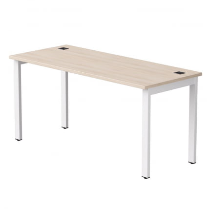 Стол прямой на металлокаркасе, опоры 90 гр Everprof EVO 254S008 Дуб Соната Белый_0