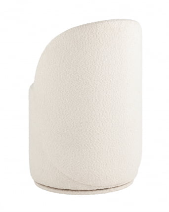 Пуф Loreen вращающийся букле Белый_5