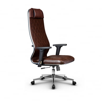 Кресло руководителя Metta L 1m 40M/2D Комплект 5 Темно-коричневое_1