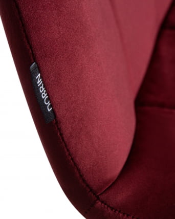 Стул обеденный DOBRIN CHILLY (Бордовый Holland 47, основание белое)_8