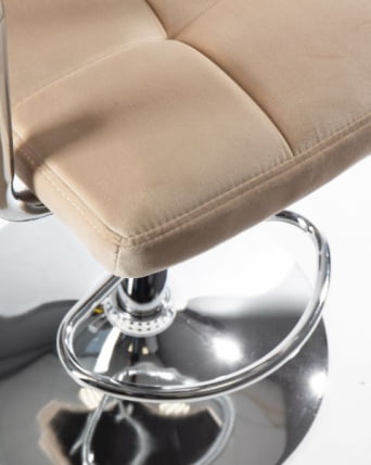 Стул барный DOBRIN KRUGER ARM (бежевый велюр (MJ9-10)) 2 шт_7