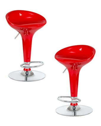 Стул барный DOBRIN BOMBA (красный) 2 шт_0