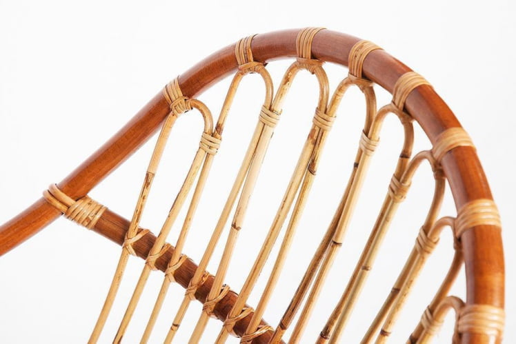 Кресло Secret De Maison Petunia (mod. 01 5088 SP KD/1-1) натуральный ротанг/металл, 80х61х66см, светлый мед/черный_4