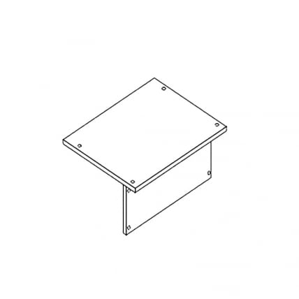 Столешница одноместная АЛц.С1ДК-22/2_0