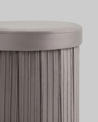 Пуф складной с ящиком Store Round антрацитовый_3