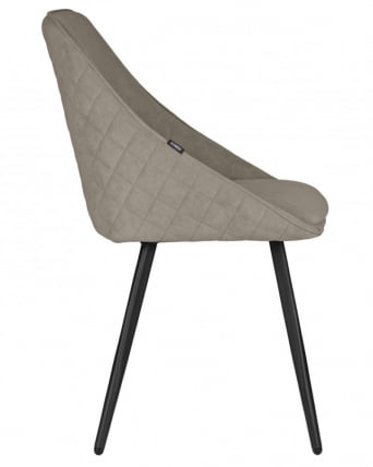 Стул обеденный DOBRIN STELLA (ЭМАЛЬ ЧЕРНЫЙ МУАР велюр Catania Cocoa)_5