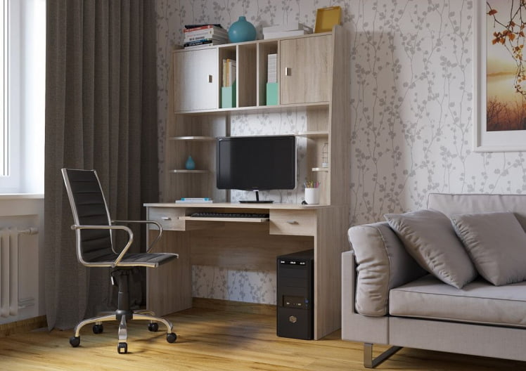 Стол рабочий Бета 6-0604 Дуб сонома_0