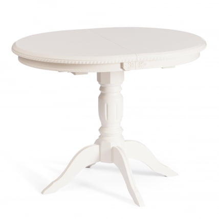 Стол STEFANO бук, мдф, 100+30x80x77см, Ivory white_0