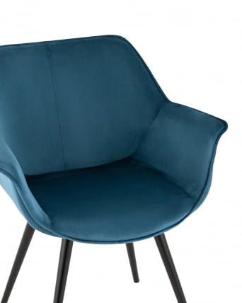 Стул Мэйсон New велюр Пыльно-синий_1