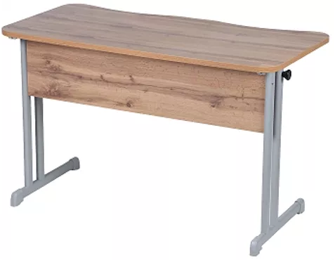 Парта двухместная эргономичный (рост 6) Серый/Металл Серый_0