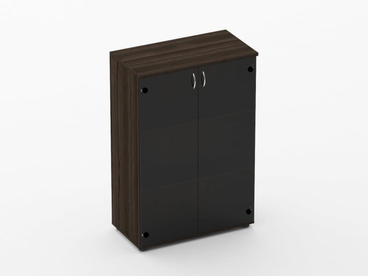 Шкаф средний 2 стеклянные двери Twin 16.14.131 Дуб светлый_0