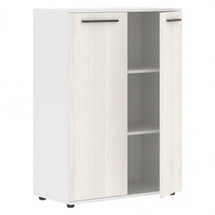 Шкаф с глухими средними дверьми EDIS EMCS 85.1 Ясень Траун Мокко Белый_1