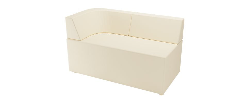 Двухместный диван подлокотник правый (спинка радиусная) Модуль М-70/8_1