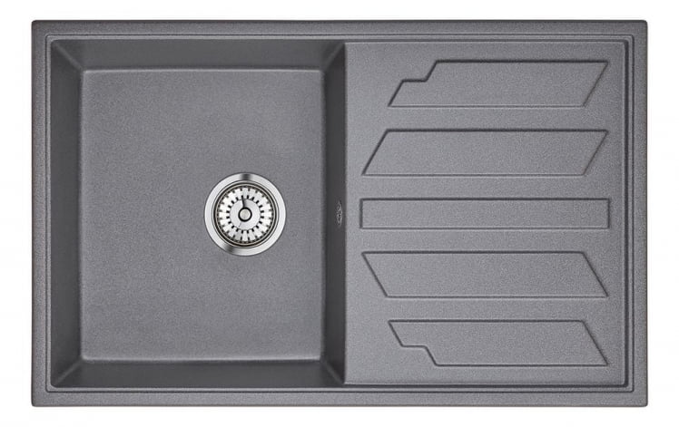 Кухонная мойка GRANULA 8002 Графит_0