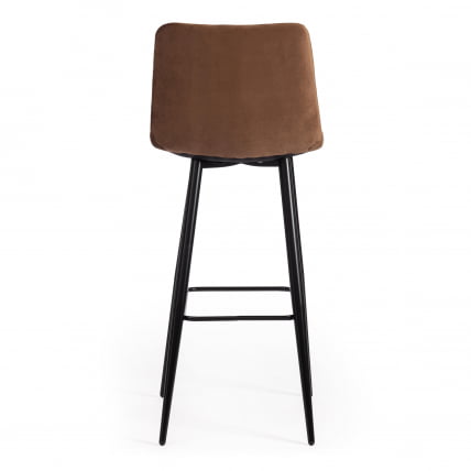 Стул барный CHILLY (mod.7095б) ткань/металл, 53х44х104 см, высота до сиденья 76 см, коричневый barkhat 12/черный_3
