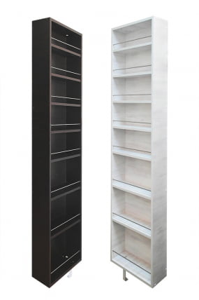 Поворотный зеркальный шкаф Драйв Шелф Арт (правый) Беленый дуб_27