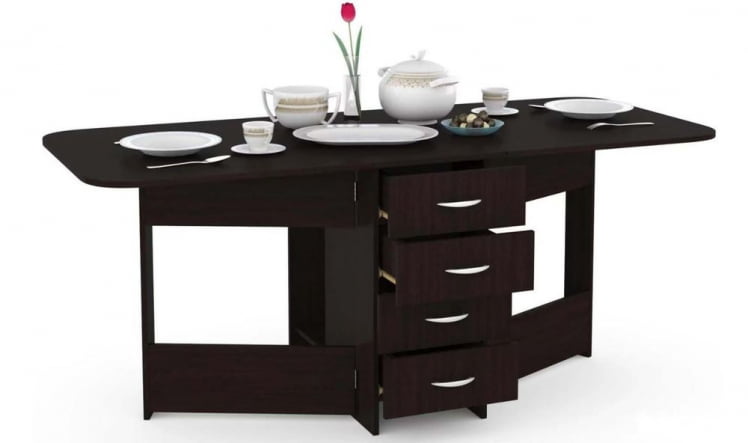 Стол-книжка с ящиками Глория 606 К Венге магия_0