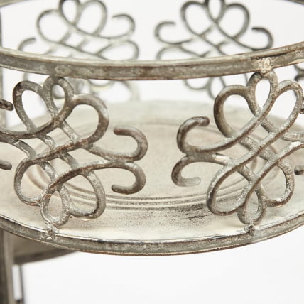 Цветочница Secret de Maison TROI (mod. PL08--7689) металл, 59*29*63см, Античный серый_3