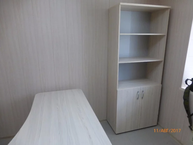 Шкаф высокий полуоткрытый Glassy 6.19.121 Дуб молочный_2