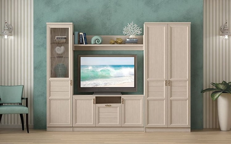 Комплект мебели для гостиной Лира №2 Дуб нортон светлый_0