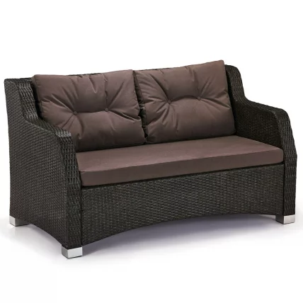 Плетеный диван из искусственного ротанга S51A-W53 Brown_1