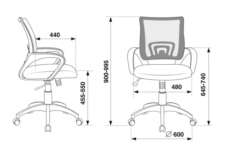 Кресло офисное Бюрократ CH-695N/BLACK_3