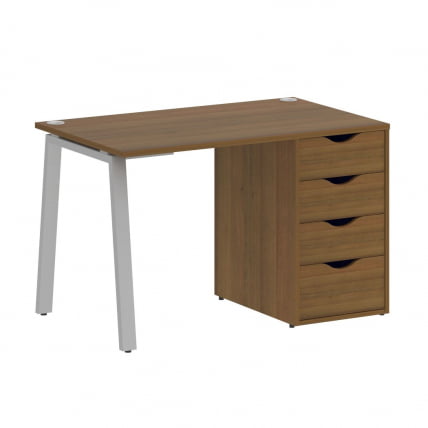 Стол письменный HOME OFFICE VR.SP-3-118.4.A Орех Гварнери/Серый металл_0