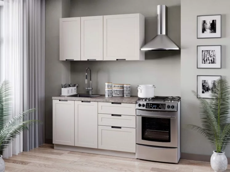 Тумба кухонная 800 Джамис ЛД 296.060.000.090 Белый Кашмир_2