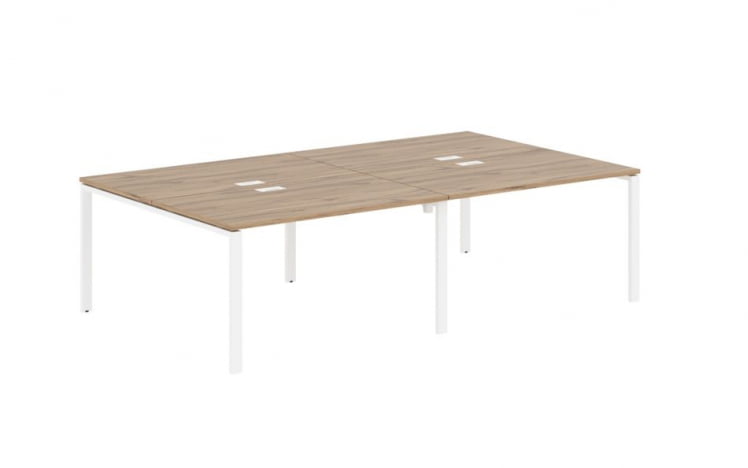 Бенч-система 4-местная EDIS EUWST 2716 Дуб Денвер светлый Белый_0