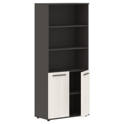 Шкаф с одним комплектом глухих малых дверей EDIS EHCS 85.5 Ясень Траун Мокко Мокко_1