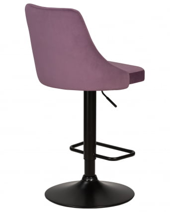 Стул барный DOBRIN JOSEPH BLACK (пудрово-сиреневый велюр (MJ9-52))_3