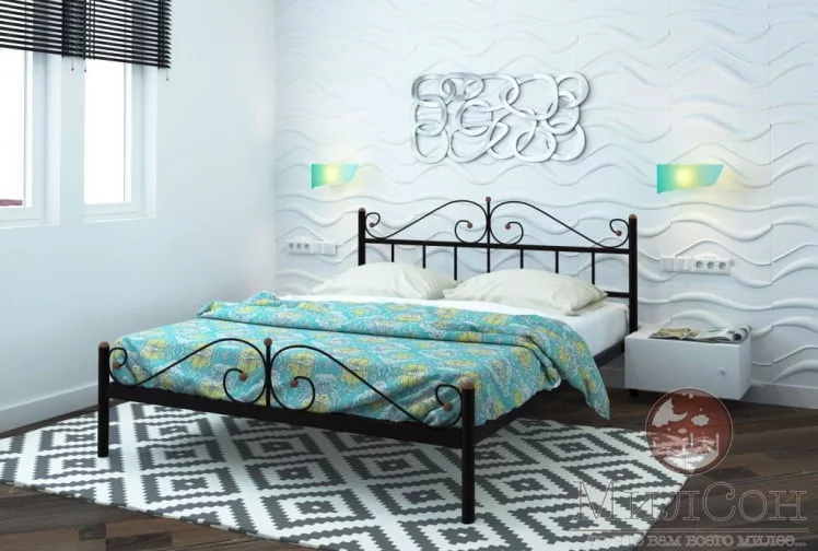 Кровать Диана Plus 1600х2000 Черная_1