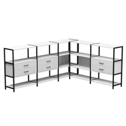 Набор стеллажных систем Everprof EVO №15 Белый Черный_0