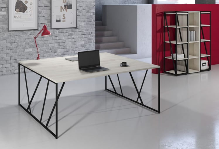 Кабинет персонала LOFTIS №1 Сосна Эдмонт/Черный_0