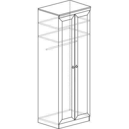 Шкаф для одежды Инна 609  Денвер темный_1