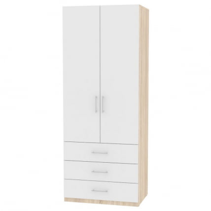 Шкаф распашный Р-230х90х45-4(ДСС-Белый) / R-230х90х45-4(ДСС-Белый)_0