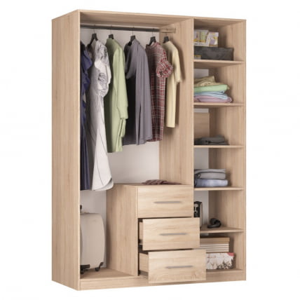 Шкаф распашный R-198х135х60-3-M(ДСС-Белый)_1