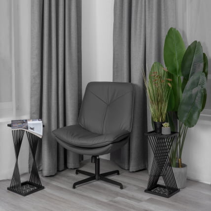 Кресло лаунж Cosmo экокожа, графит_14