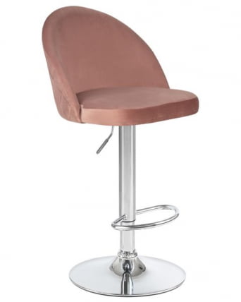 Стул барный ДОБРИН МИЛАНА (пудрово-розовый велюр (МДЖ9-32)) 2 шт / DOBRIN MILANA (MJ9-32))_2