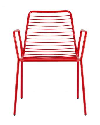 Стул Дели с подлокотниками металл Красный_1