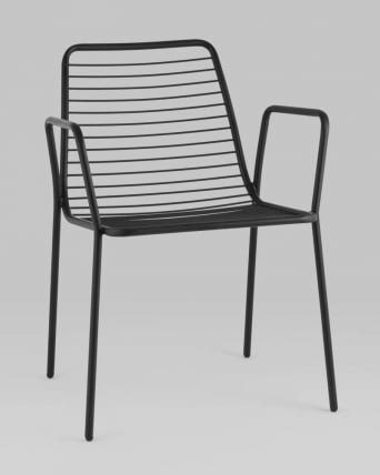 Стул Дели с подлокотниками металл черный_7