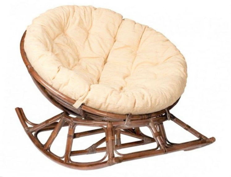 Кресло-качалка Папасан 23/01D молочный шоколад_0