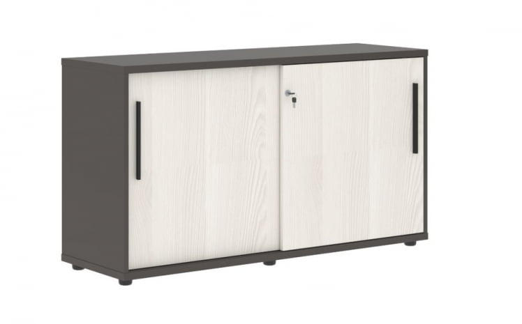 Шкаф с дверьми-купе EDIS ELC 1343 Ясень Траун Черный Мокко_0