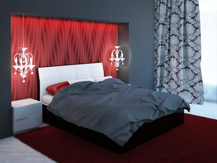 Кровать Visconti Белый\Черный_0