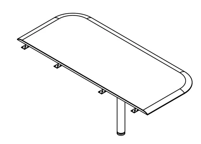 Приставка для рабочей станции WKD 146 Дуб сонома_1
