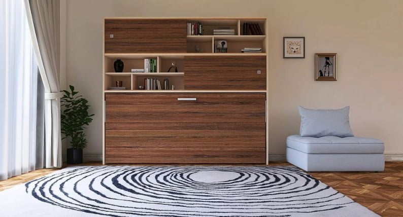 Кровать-трансформер Смарт 3 с полками Венге_0