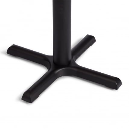 Стол VALHALLA дерево вяз/железная опора, 80х65х76 см, груша №3/черная опора_6